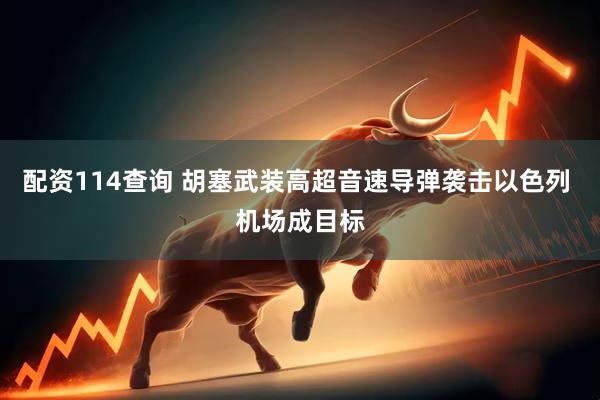 配资114查询 胡塞武装高超音速导弹袭击以色列 机场成目标